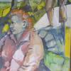 On the bridge,2004,40x60,acrylic on paper