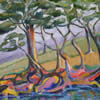 Dancing trees,2007,70x60,acrylic on canvas