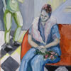 In hospital,2006,34x59,acrylic on board