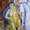 Painter and model,,2004,45x50,acrylic on board