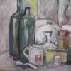 Breakfast in the studio, 2005, acrylic on board