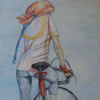 The cyclist, 2003, 120x90, acrylic on board