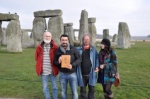 The Diary is in Stonehenge with friends