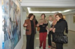 Özgül Ezgin, Leonie Brittain and friend Amanda on our exhib tour