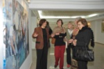 Özgül Ezgin, Leonie Brittain and friend Amanda on our exhib tour