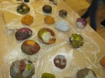 What a beautiful collection of stones (the stone is formed around a dry paper ball)