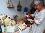 Gabi and her naturally dyed hand made fashion and hand bags
