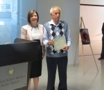 Dr. Sibel Siber with the oldest participant and founder member Tomrul Tomgüsehan