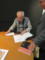 Kadir Kaba signing his book