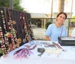 the artist with her beautiful jewellery