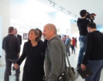 Rita Severis who recently had a FODER exhibition in her CVAR Centre....all about coffee next to her Mustafa Erkan, photographer