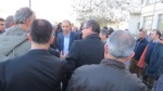 Prof. Dr. Kudret Özersay arriving at the Ministry of the Interior Nicosia