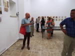 Sümer Erek in the foreground, who will have an exhibition beginni ng of October at the ArtRooms in Girne