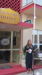 Berna Altunsoy welcoming the guests