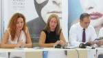 At the press conference, here Aliye Ummanel (LBT Dramaturg) Kiymet Karabiber (LBT Director) and Mehmet Harmanci (Nicosia Mayor)