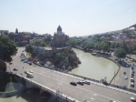 ...up to the fortress in Tiflis with the cable car