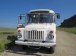 A - our bus for one tour only into an area with narrow roads