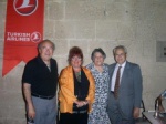 A concert in Bellapais with members of the Music Foundation, Ilker and Rezzan Nevzat, Ali was very active for, next to him Gülseren Sadak, his wife