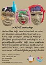 A course for making masks from paper pulp